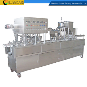 BG60A-2C In-line Hummus Cup Filling and Sealing Machine