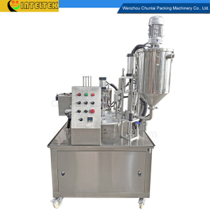 Rotary Type Cheese Cup Filling and Sealing Machine 