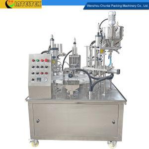 Rotary Type Butter Cup Filling and Sealing Machine 