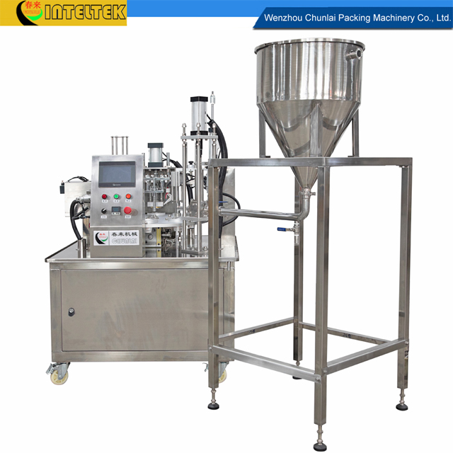 KIS-900 Automatic Rotary Type Cup Filling and Sealing Machine 