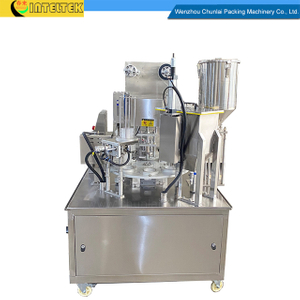 KIS-900 Automatic Rotary Type Bubble Tea Cup Filling Sealing Machine
